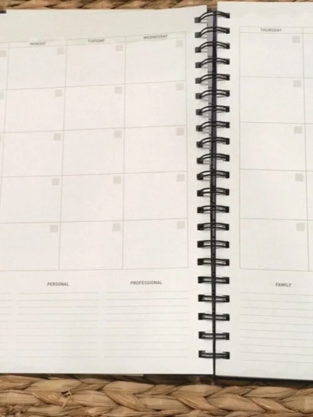 Power Place Personal Daily Planner Non-Dated 6 Months 8.5x11 Blue